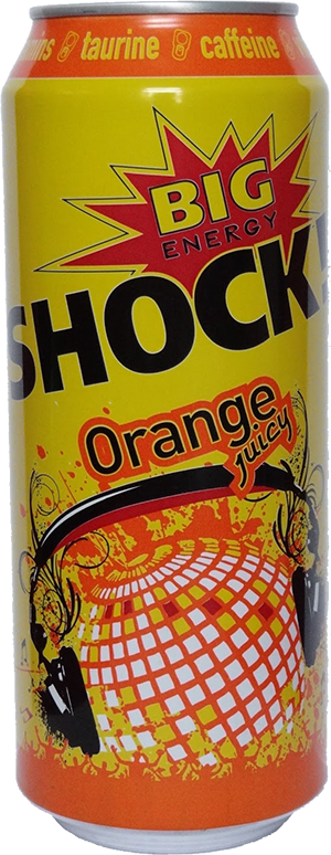 BIG ENERGY SHOCK! Orange juicy