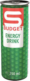 Celkem slušný Budget Energy Drink