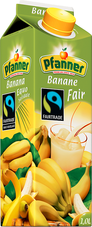 Fairtrade nektar Pfanner Banán