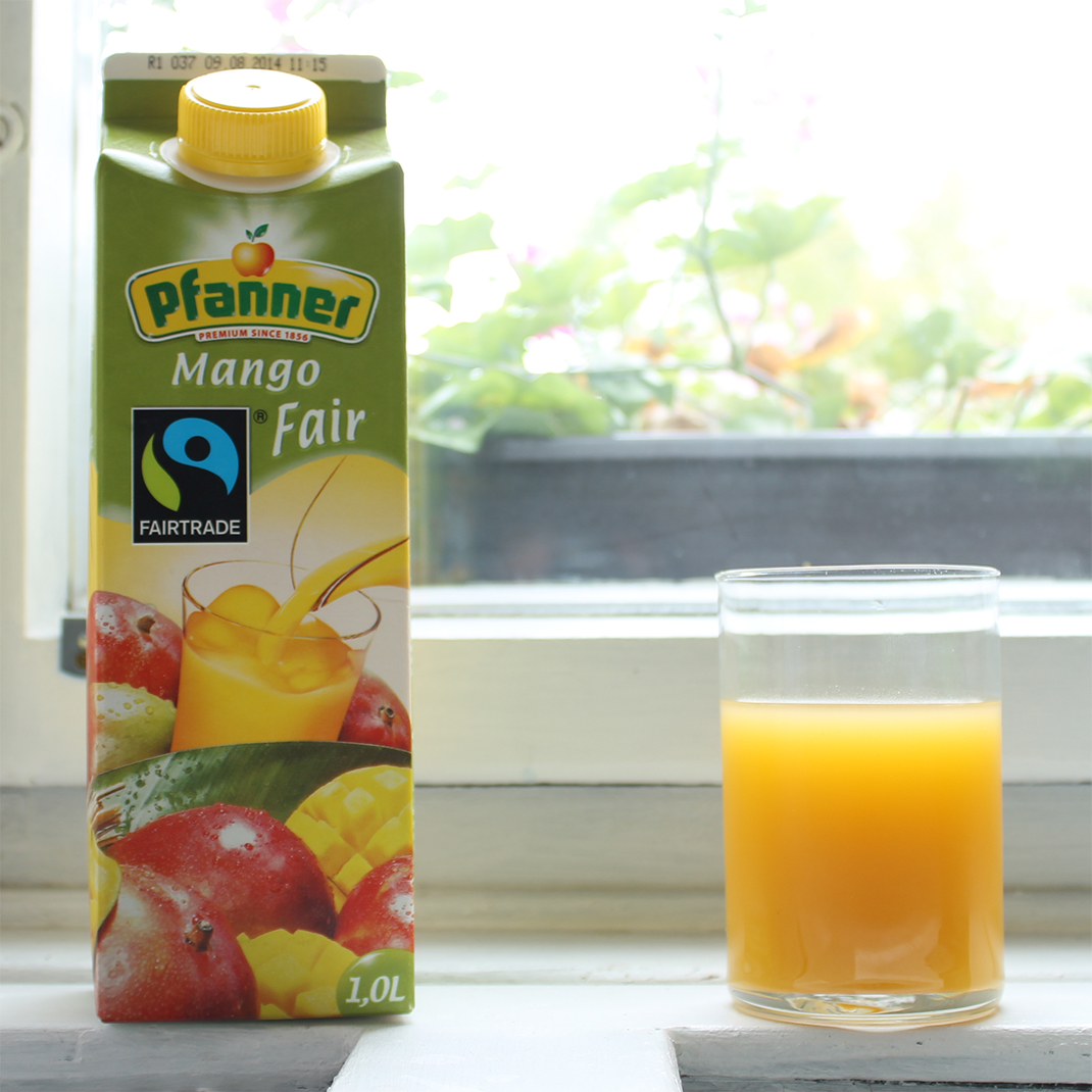 Fairtrade nektar Pfanner Mango se špetkou marajacuji