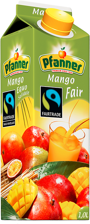 Fairtrade nektar Pfanner Mango se špetkou marajacuji