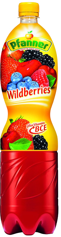Ovocný nápoj Pfanner Wildberries alias lesní plody