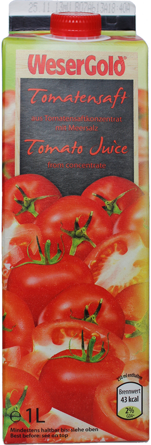 Rajčatová šťáva WeserGold Tomato Juice